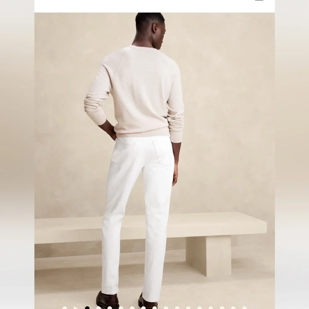 Banana Republic men’s white jeans size 32